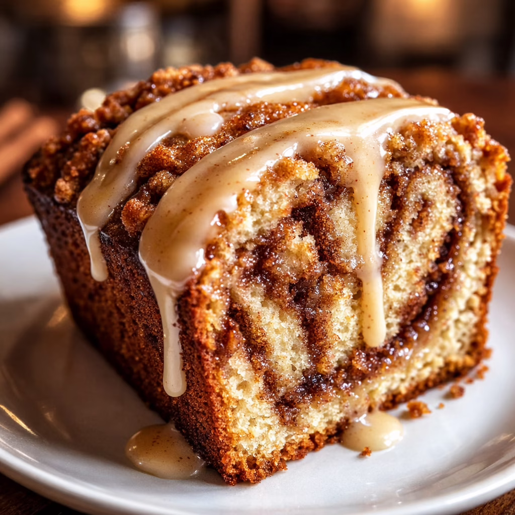 Cinnamon Roll Banana Bread